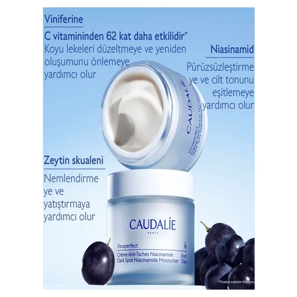 Caudalie Güneş, Akne Ve Yaşlanma Etkilerini Karşı Yardımcı Işıltı Veren Gündüz Bakım Kremi 50 Ml - Görsel 3