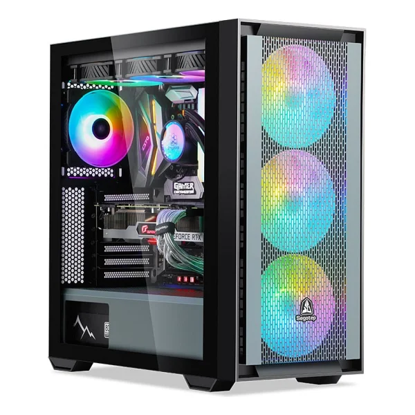 Segotep Gank 360 Siyah 750w 80+ Bronze Pcıe 5.1 Midi Tower Kasa (Argb Fan) - Görsel 3