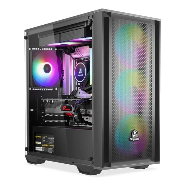 Segotep Gank 240-S Siyah 650w 80+ Midi Tower Kasa (Argb Fan) - Görsel 6