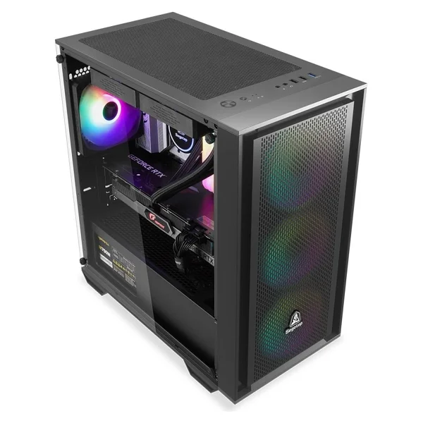Segotep Gank 240-S Siyah 650w 80+ Midi Tower Kasa (Argb Fan) - Görsel 4