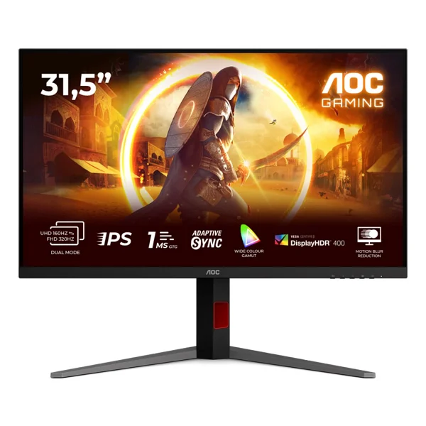 Aoc U32g4u 31.5" 0.5 Ms 4K 160 Hz - Full HD 320 Hz Pivot Ips Oyuncu Monitörü - Görsel 6