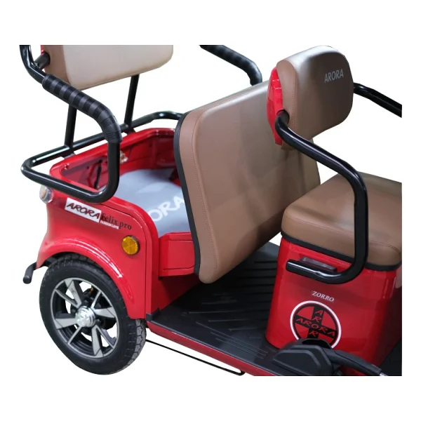 Arora Felix Pro 1000 W 3 Tekerlekli Elektrikli Motosiklet Kırmızı - Görsel 4