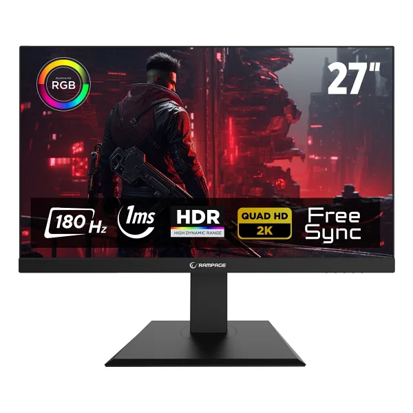 Rampage Miracle Mc27rq180 27'' 1 Ms 2k Pivot Ips 180 Hz Oyuncu Monitörü - Görsel 2