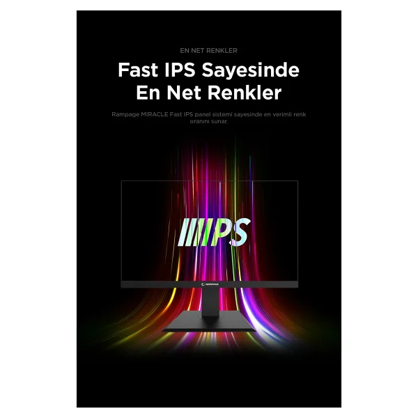 Rampage Miracle Mc27rq180 27'' 1 Ms 2k Pivot Ips 180 Hz Oyuncu Monitörü - Görsel 6