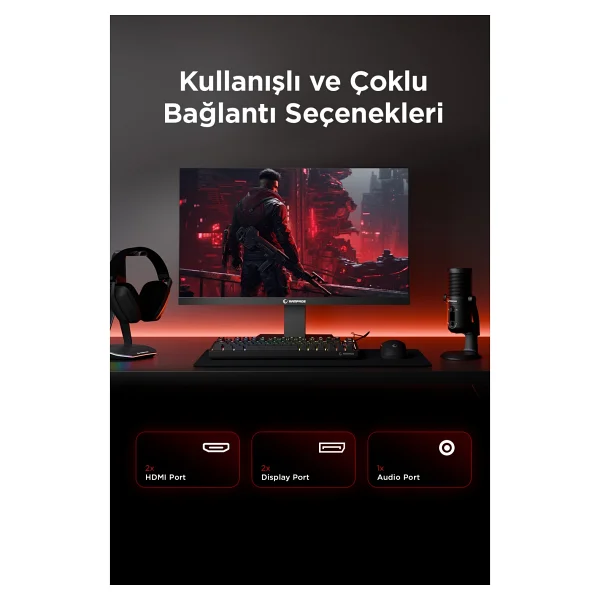 Rampage Miracle Mc27rq180 27'' 1 Ms 2k Pivot Ips 180 Hz Oyuncu Monitörü - Görsel 8