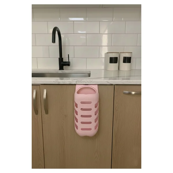 Saban Pembe Plastik Poşetlik Saklama Ve Düzenleme Kutusu - Görsel 2