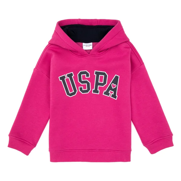 U.S. Polo Assn 50317890-Vr041 Kapüşonlu Pembe Çocuk Sweatshirt - Görsel 3