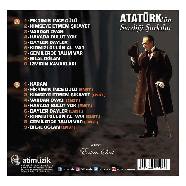 Ertan Sert - Atatürk'ün Sevdiği Şarkılar Plak - Görsel 3