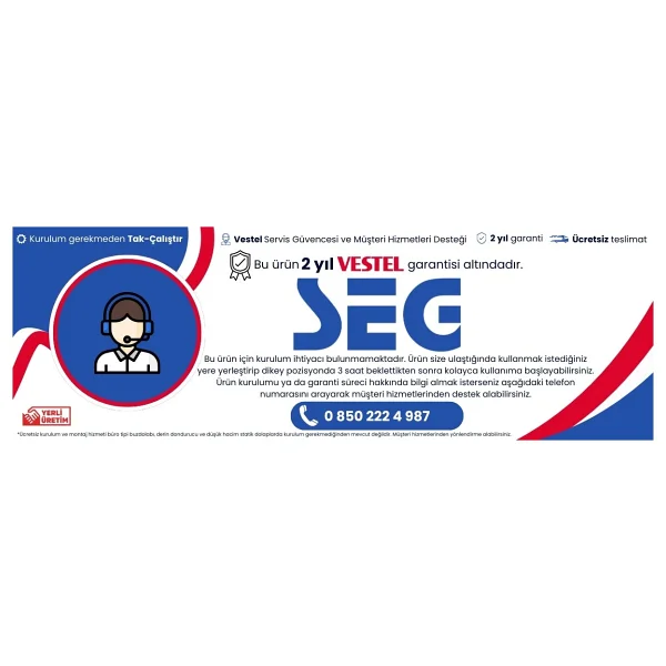 Seg Lfw 2502 Çift Kapılı Buzdolabı - Görsel 5