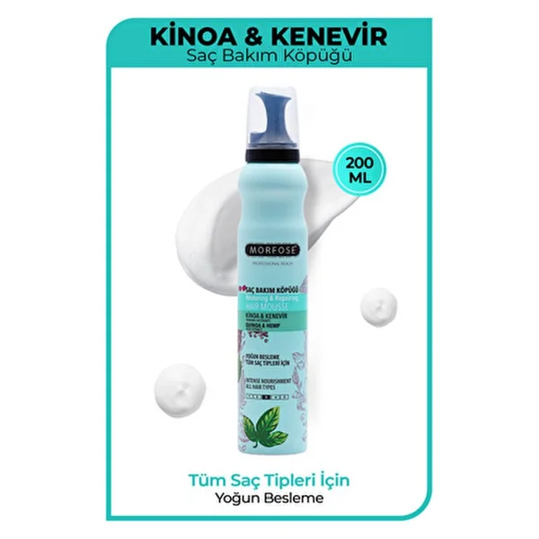 Morfose Kinoa & Kenevir 200 Ml Saç Köpüğü - Görsel 2