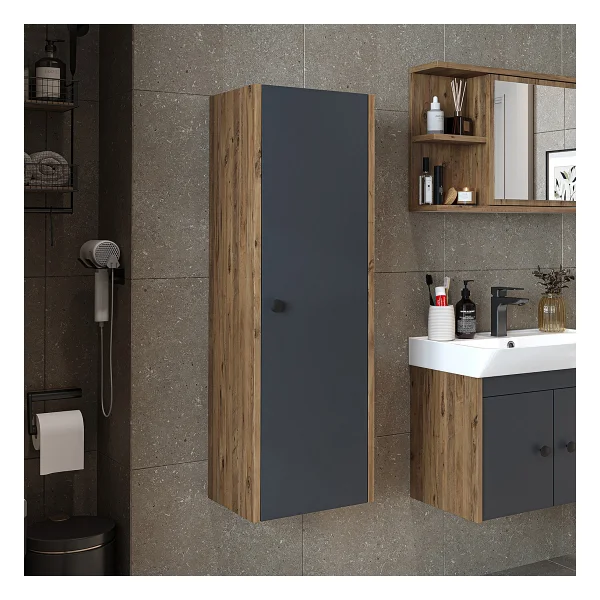 Roomart Ada Banyo Dolabı Mat Suntalam 110 Cm Banyo Boy Dolabı Beyaz - Görsel 6