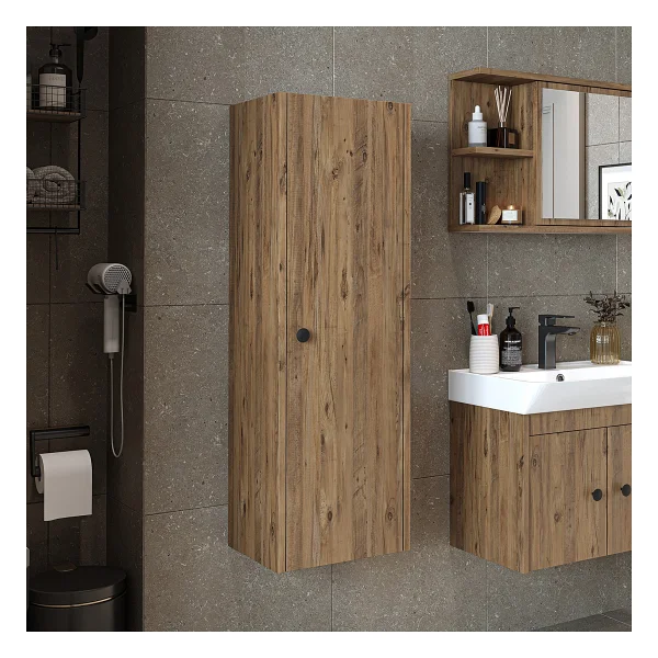Roomart Ada Banyo Dolabı Mat Suntalam 110 Cm Banyo Boy Dolabı Beyaz - Görsel 10