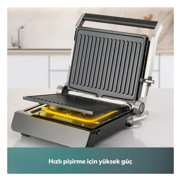 Homend Grilliant 1343H 2000 W Konuşan Tost Makinesi - Görsel 4