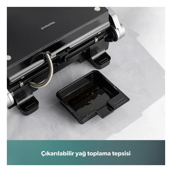 Homend Grilliant 1343H 2000 W Konuşan Tost Makinesi - Görsel 8