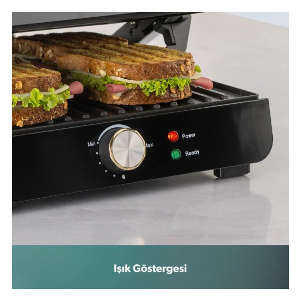 Homend Grillant 1356h 2000 W Inox Tost Makinesi - Görsel 8