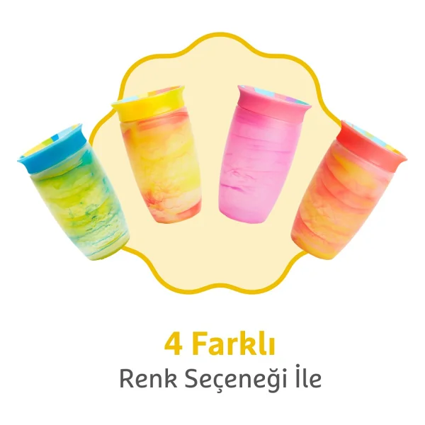 Munchkin Mucize 360° Tropical Sarı Alıştırma Bardağı 12 Ay+ 296 Ml - Görsel 9