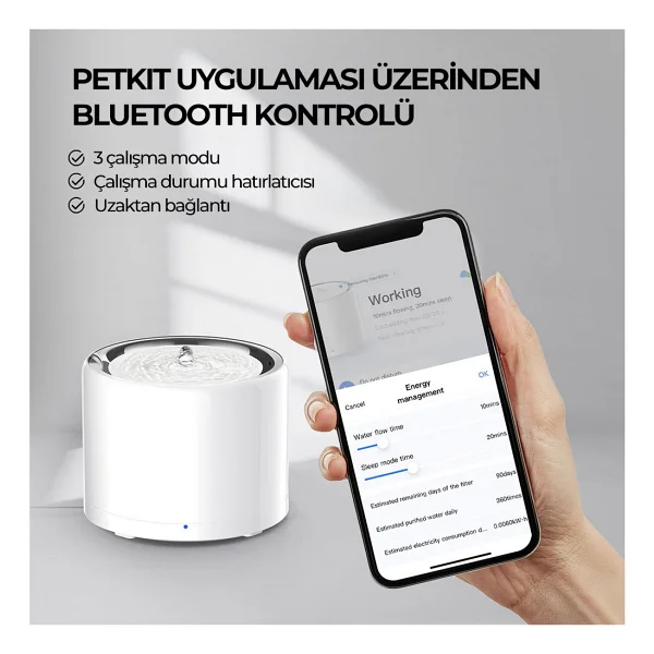 Petkit Eversweet 3 Pro Akıllı Kedi Su Pınarı - Görsel 7