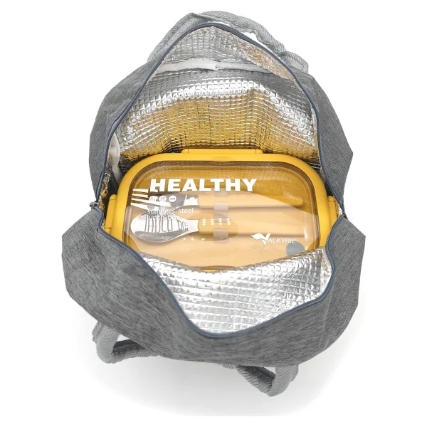 Valkyrie Isı Yalıtımlı Termal Çantalı Çelik Lunch Box Bpa'sız, Sızdırmaz, Çok Bölmeli Yemek Kabı - Görsel 3