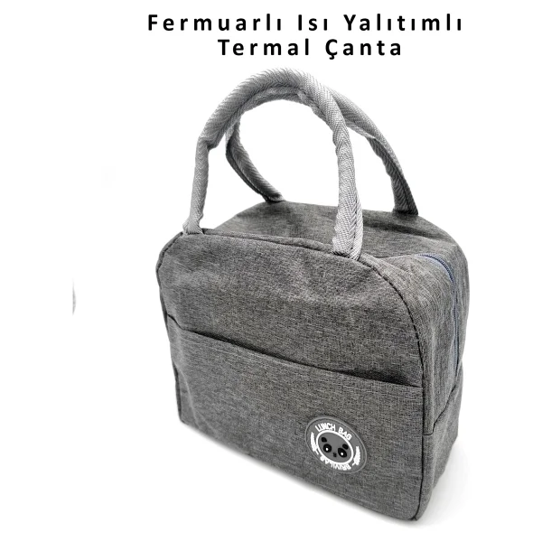 Valkyrie Isı Yalıtımlı Termal Çantalı Çelik Lunch Box Bpa'sız, Sızdırmaz, Çok Bölmeli Yemek Kabı - Görsel 4