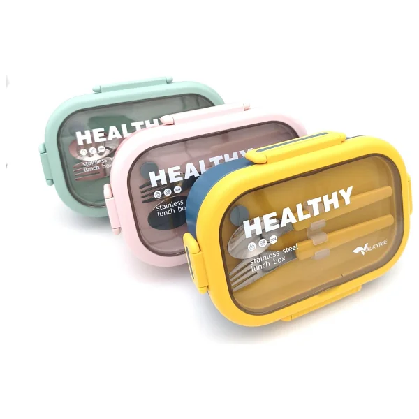 Valkyrie Isı Yalıtımlı Termal Çantalı Çelik Lunch Box Bpa'sız, Sızdırmaz, Çok Bölmeli Yemek Kabı - Görsel 5