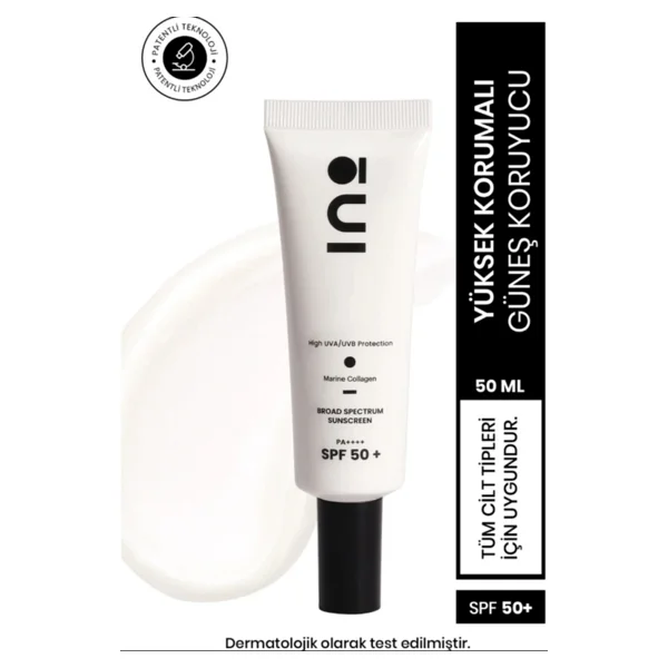 Ino Beauty Cilt Tonu Eşitleyici Saf Kolajen Yüksek Korumalı 00 Clear Spf50+ Yüz Güneş Kremi 50 Ml - Görsel 8