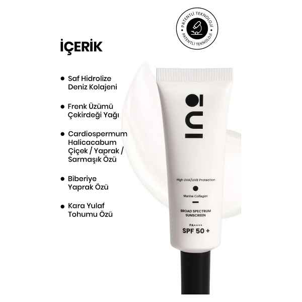 Ino Beauty Cilt Tonu Eşitleyici Saf Kolajen Yüksek Korumalı 00 Clear Spf50+ Yüz Güneş Kremi 50 Ml - Görsel 4