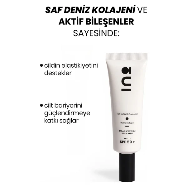 Ino Beauty Cilt Tonu Eşitleyici Saf Kolajen Yüksek Korumalı 00 Clear Spf50+ Yüz Güneş Kremi 50 Ml - Görsel 5