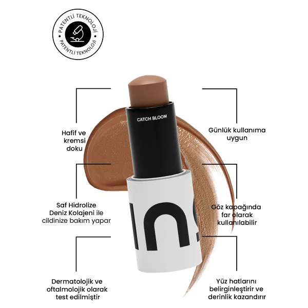 Ino Beauty Catch Sculpt Sand Stick Bronzer - Görsel 8
