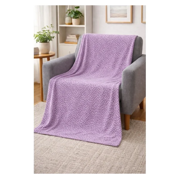 Mulberry Desenli Polar Battaniye Çift Kişilik 195X215 cm - 195 x 215 cm - Görsel 3