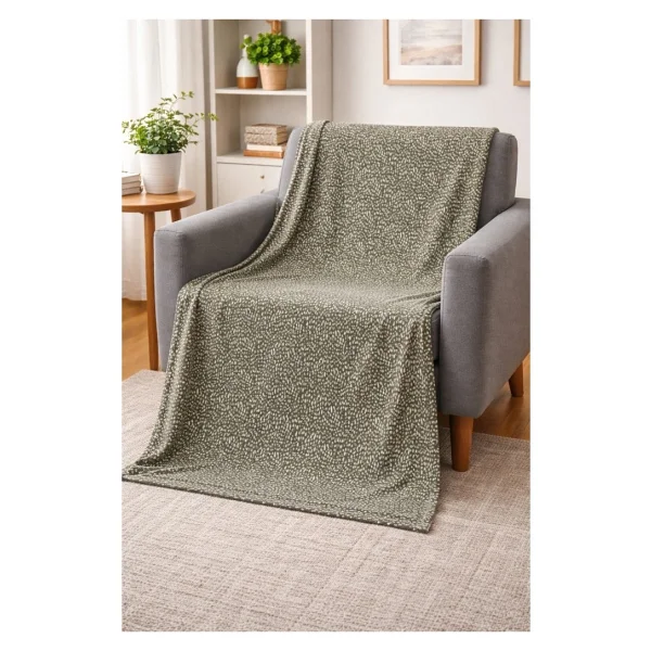 Mulberry Desenli Polar Battaniye Çift Kişilik 195X215 cm - 195 x 215 cm - Görsel 4