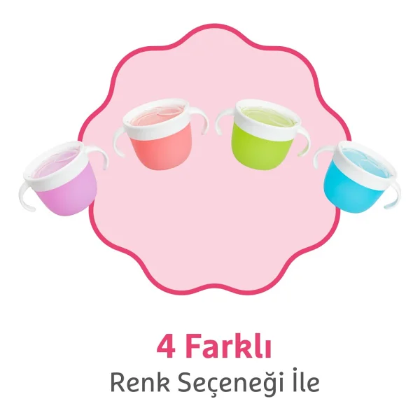 Munchkin Atıştırmalık Kabı Güvenli Kapatılabilir Kapaklı 266 Ml 12 Ay+ Pembe - Görsel 4