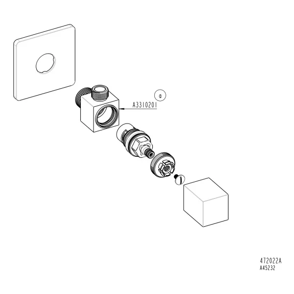 Artema A45232 Kare Ara Musluk - Görsel 4