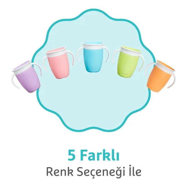 Munchkin Mucize 360° Mavi Alıştırma Bardağı 6 Ay+ 207 Ml - Görsel 10