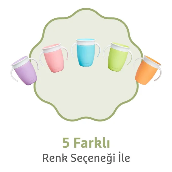 Munchkin Mucize 360° Yeşil Alıştırma Bardağı 6 Ay+ 207 Ml - Görsel 5
