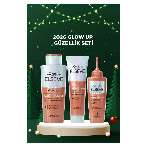 Elseve Growth Booster Dökülme Karşıtı Rutin: Şampuan & Saç Bakım Kremi & Saç Derisi Serumu - Görsel 8