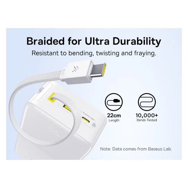 Baseus Enerfill Fc51 Bipow2 Pro Beyaz 30000 mAh Hızlı Şarj Powerbank - Görsel 2