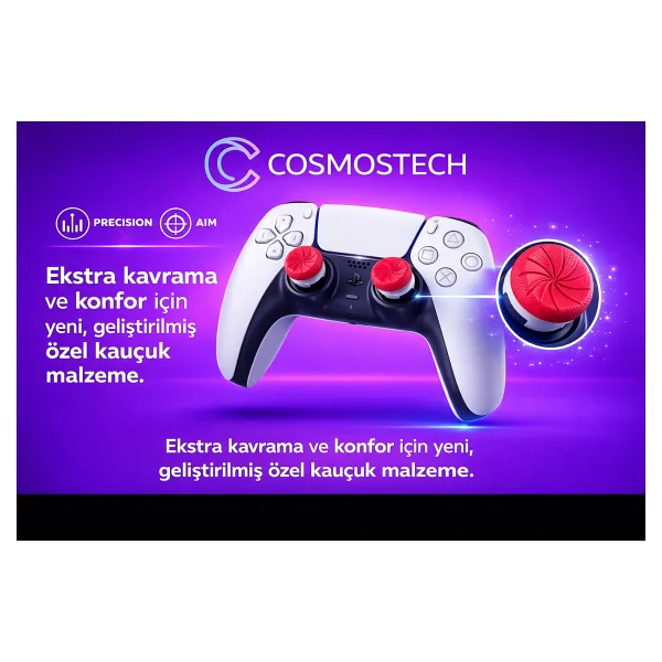 Cosmostech Kontrolfreek Fps Freek Inferno Edition Performans Analog Başlık Seti - PS4 & PS5 Uyumlu - 1 Yüksek + 1 Orta Thumbsticks - Görsel 2