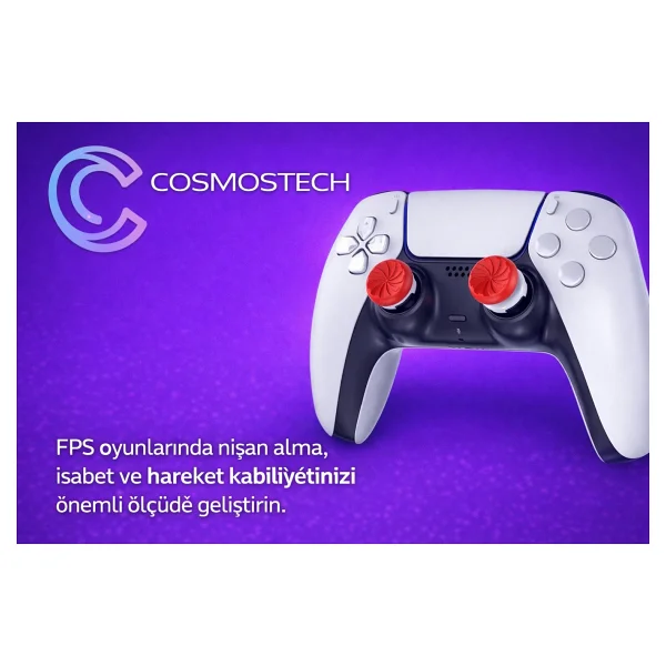 Cosmostech Kontrolfreek Fps Freek Inferno Edition Performans Analog Başlık Seti - PS4 & PS5 Uyumlu - 1 Yüksek + 1 Orta Thumbsticks - Görsel 3