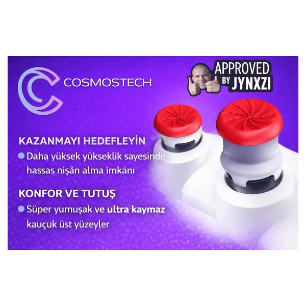Cosmostech Kontrolfreek Fps Freek Inferno Edition Performans Analog Başlık Seti - PS4 & PS5 Uyumlu - 1 Yüksek + 1 Orta Thumbsticks - Görsel 6