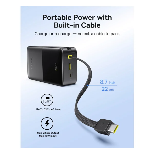 Baseus Enerfill Fc51 Bipow2 Pro 30000 mAh Hızlı Şarj Powerbank - Görsel 3