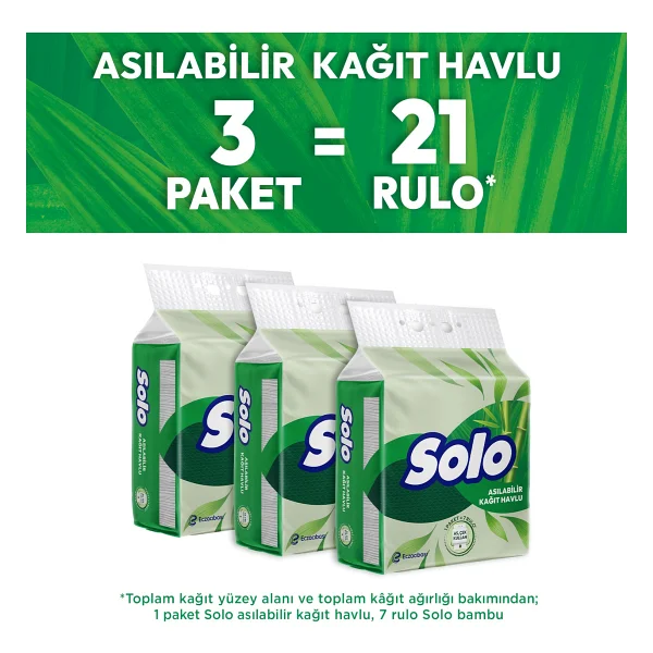 Solo 1=7 3'lü Asılabilir Kağıt Havlu - Görsel 7