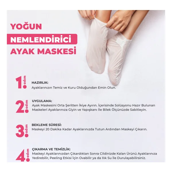 Dermokil Yoğun Nemlendirici Ayak Maskesi 30 Ml - Görsel 4