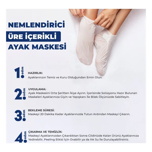 Dermokil Topuk Çatlak Bakımı Nemlendirici Ayak Maskesi 30 Ml - Görsel 3