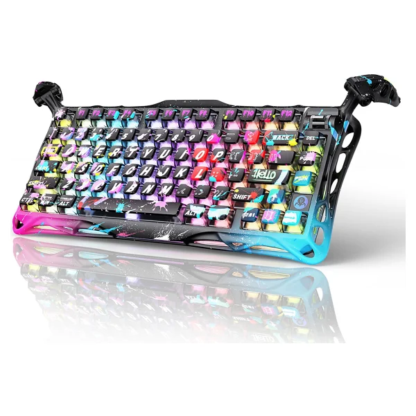 Gravastar Mercury V75 Pro Cyberpunk RGB %75 Tkl Magnetic Switch Kablolu Mekanik Oyuncu Klavyesi - Görsel 10