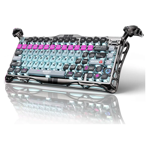 Gravastar Mercury V75 Pro Cyberpunk RGB %75 Tkl Magnetic Switch Kablolu Mekanik Oyuncu Klavyesi - Görsel 9