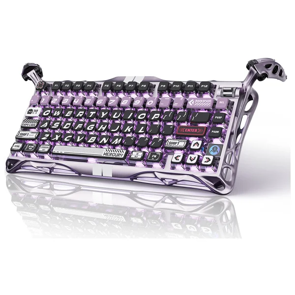 Gravastar Mercury V75 Pro Iron Purple RGB %75 Tkl Magnetic Switch Kablolu Mekanik Oyuncu Klavyesi - Görsel 10