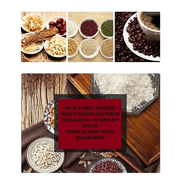 Kitchen Stuff Elektrikli Kahve Ve Baharat Öğütücü Çelik Öğütücü - Görsel 7