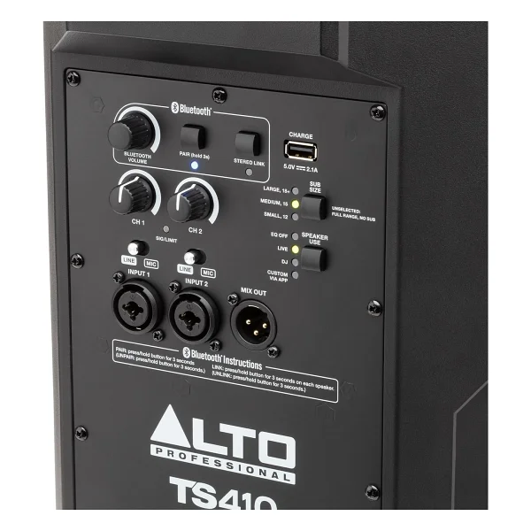 Alto Professional Ts410 10 İnç 2000 W Bluetooth Hoparlör - Görsel 10