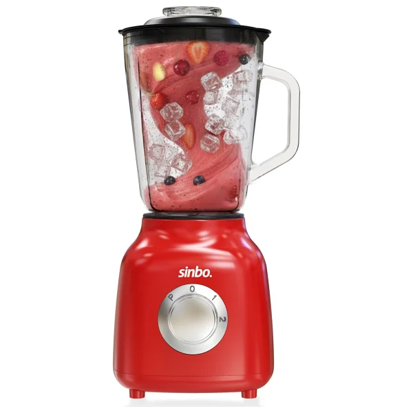 Sinbo Shb-7516 1000 W Kırmızı Smoothie Blender - Görsel 2