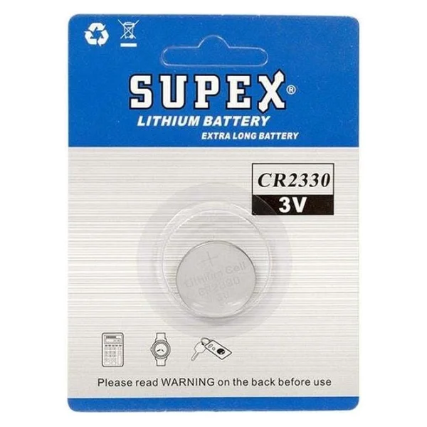 Supex Cr2330 3v Lityum Düğme Pil - Görsel 2